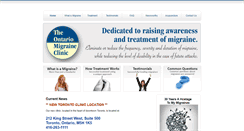 Desktop Screenshot of migraineclinic.ca